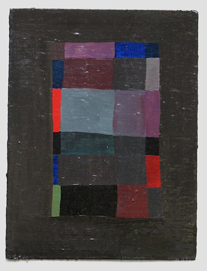 Grid III, 2008, oil on paper, 11x9